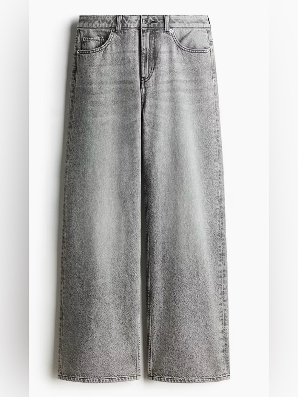 H&M Divided Baggy Regular Waist Jeans - size 8